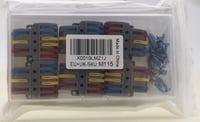 CTRICALVER Kompakt Vezetékösszekötő Készlet - 6db 3-6 Pólusú Elosztóblokk, Többszínű Elektromos Csatlakozó, 18 Csavarral, 250V/32A 6