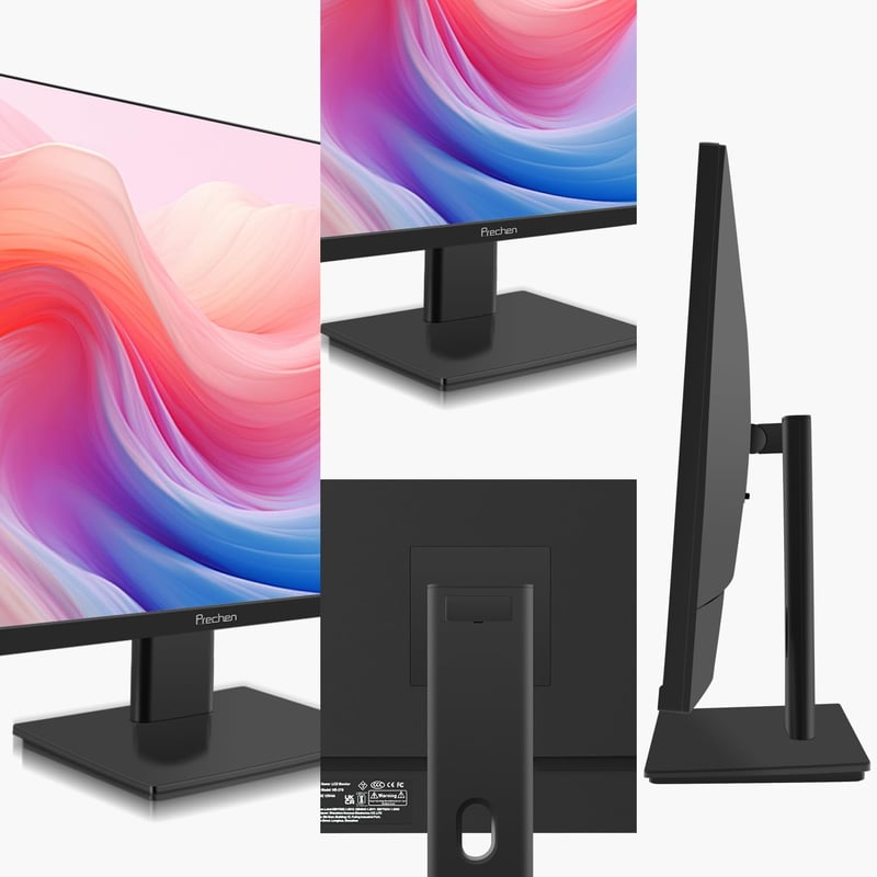 Prechen 27" 2K QHD Gamer Monitor 240Hz, 1ms, HDR400, 2560x1440P, FreeSync Premium Pro, Beépített Hangszórók, VESA Kompatibilis
