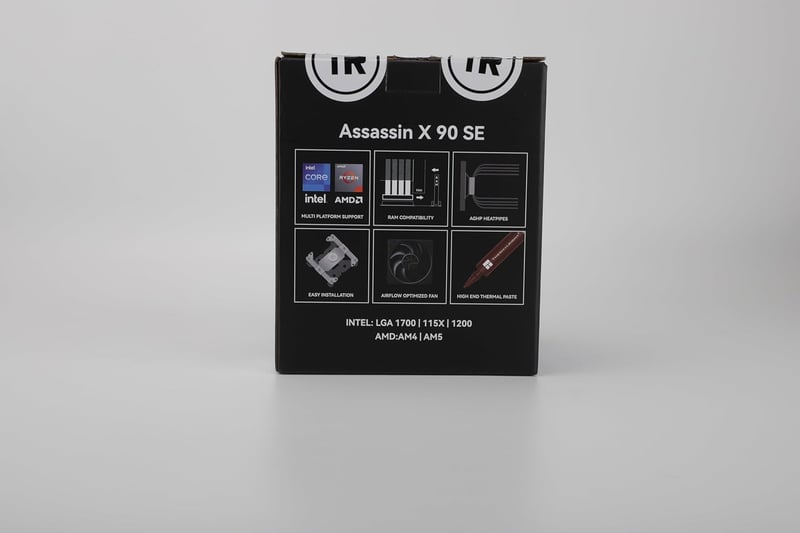 Thermalright ASSASSIN X 90 SE V2 CPU hűtő, 4 hőcső, AMD és Intel kompatibilis