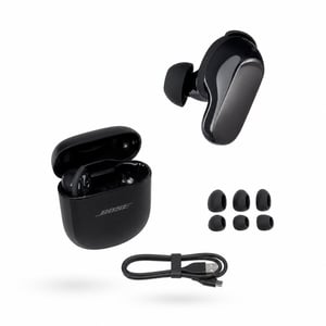 Bose QuietComfort Ultra Earbuds Bluetooth slušalice — neispravne, djelomično rade: lijeva slušalica oštećena, nema zvuka (stanje: vidi 2. sliku)
