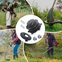 Adefol Damilfej Készlet 6 db - STIHL FS44 FS55 FS80 FS83 FS85 FS90 FS100 FS110 FS120 FS130 FS200 Fűkaszákhoz - 25-2 Damilfej, Fedél, Rugók,  5
