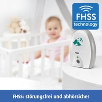 reer Neo Digital Bébiőr - Lehallgatásbiztos, Alacsony Sugárzású, 250m Hatótávolságú Babamonitor, 3 AAA Elemmel Működő Vezeték Nélküli Készül 8