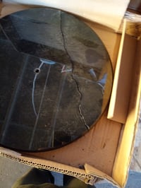Cuier vertical HAKU – Crom-Negru, bază din marmură, metal, stil modern, 176 x — defect, funcționează parțial: bază ruptă (stare: vezi a 2-a fotografie) 2