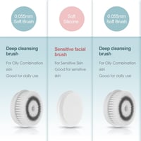 TOUCHBeauty rózsaszín elektromos arctisztító kefe szett, 3 fejjel, utazótokkal 5