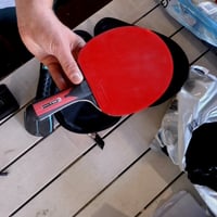 JOOLA Carbon Speed set za stolni tenis za napredne igrače, 5-dijelni, s konkavnom drškom, 3 — Malo oštećenje na crvenoj gumi (stanje: vidi 2. sliku) 2