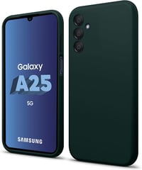 Samsung Galaxy A25 5G prémium zöld szilikon tok, ütésálló védőtok mikroszálas béléssel 7