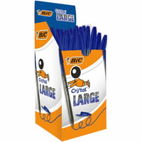 Guľôčkové pero BIC Cristal Large modré, hrúbka hrotu 1,6 mm, balenie 47 ks 2