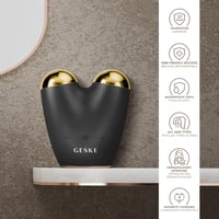 GESKE SmartAppGuided 6 az 1-ben Mikroáramú Arcfeszesítő Készülék - Ránctalanító, Állformáló, Tokaemelő Eszköz Applikációval 6