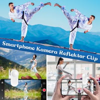Univerzális tükrös kamera klip okostelefonhoz - fekete és fehér szett 3