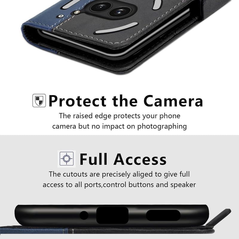 Google Pixel 6 Pro Vékony Flip Tok Kártyatartóval - Ütésálló Fekete MAMA MOUTH