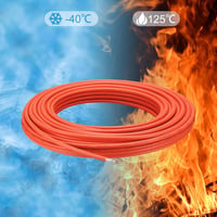Sourcing Map 6mm² Napelem Kábel Szett, 2x16m, 1500V, Fekete-Piros 6