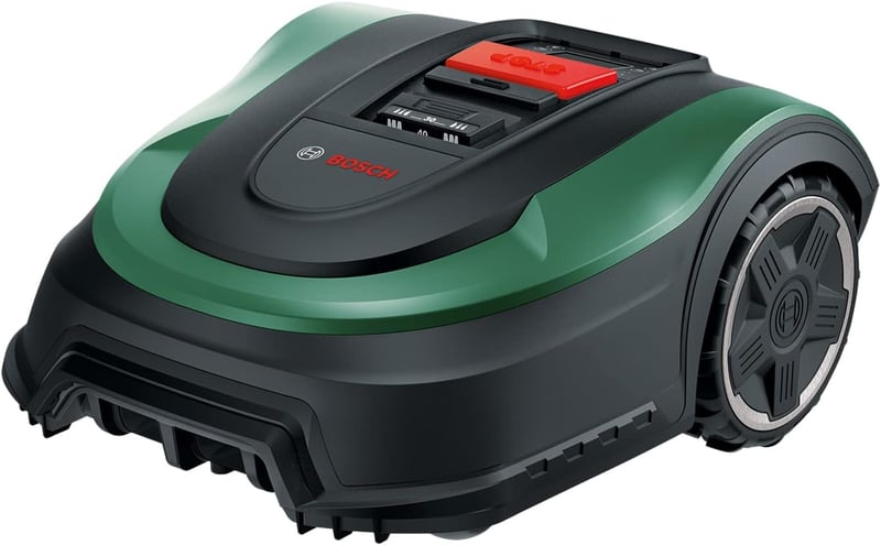 Bosch Indego M+ 700 Robotfűnyíró 18V Akkumulátorral, Applikáció Vezérléssel, 19 cm Vágásszélességgel, 700 m² Területre