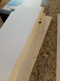 vidaXL Tömör Fenyőfa Íróasztal 2 Fiókkal, Fehér, 100x50x78 cm — hibás, részben működik: repedések az asztallapon (állapot: lásd a 2. képet) 6