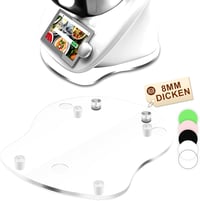 Thermomix TM6 TM5 görgős alátét - Átlátszó akril csúsztatólap Vorwerk robotgéphez 1