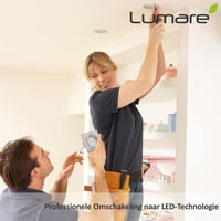 Négyszögletes LED spot 6W, meleg fehér, IP44, extra lapos, újracsomagolt 4