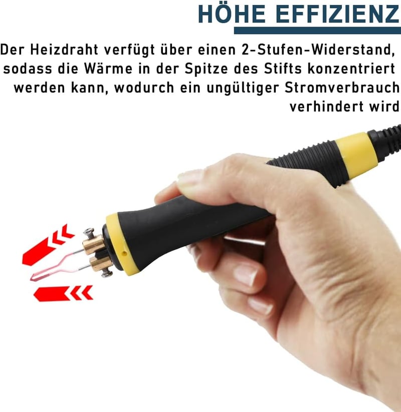 Profi 100W-os pirográf készlet 23 heggyel, állítható hőmérséklettel, fára, bőrre