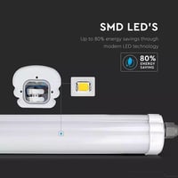 ZONE LED 4 db-os IP65 Vízálló LED Lámpa Szett - 120 cm, 36W, 4320 Lumen, Hideg Fehér 6500K, Pince és Nedves Helyiség Világítás, Kültéri-Belt 6