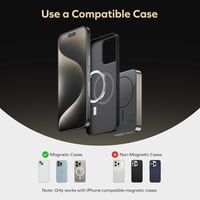 MOMAX 10000 mAh Mágneses Powerbank 20W Vezeték Nélküli Töltő iPhone 16/15/14/13/12 Sorozathoz USB-C Kábellel Hordozható Külső Akkumulátor 6