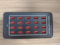 20 portos 100W-os USB töltőállomás Samsung, iPhone, Google, Xiaomi készülékekhez 8