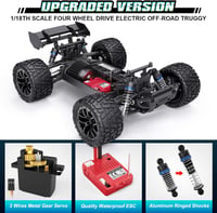 HAIBOXING Távirányítós Autó 1:18 4WD Terepjáró Monster Truck 36+ km/h Sebességgel, Vízálló RC Jármű Minden Terepre, Hobbi Modell 4