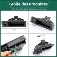 BMW E39 E60 E70 E82 E90 170°-os AHD 720P tolatókamera kofferraumgriffbe integrálva 6