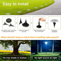 Joomer 12 db-os LED-es napelemes kerti lámpa szett, fehér fényű, vízálló 3