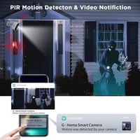 G-Homa Kültéri WiFi Biztonsági Kamera Napelemes Töltéssel - Vezeték Nélküli, 1440p Felbontás, Mozgásérzékelő, Kétirányú Hang, IP65 Vízálló,  4
