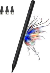 Kenkor mágneses érintőceruza 1,5 mm-es heggyel - iPad, iPhone és Android készülékekhez (fekete) 1