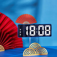 Iegefirm Digitális LED Ébresztőóra - Hálószobai Asztali Óra Hőmérséklet Kijelzővel, 3 Ébresztési Mód, Hangerő Szabályozás, Zöld 7