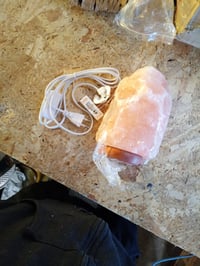 Lampă cu sare de Himalaya Landster, cristale naturale de sare, roz, din Pakistan — defectă, pentru piese: fără dulie (stare: vezi imaginea 2) 5
