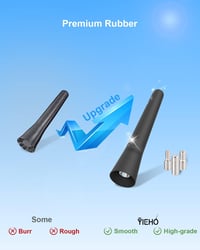 YIEHO Univerzális Rövid Autóantenna - 6,5 cm Mini Tetőantenna Kiváló FM/DAB Vétel, 3 Adapterrel, Minden Autótípushoz Kompatibilis 4