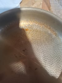 Abijan rozsdamentes acél serpenyő 28 cm, halpikkelyes felület, 18/10 acél, indukciós — Indukciós fedő nélkül (állapot: lásd a 2. képet) 5