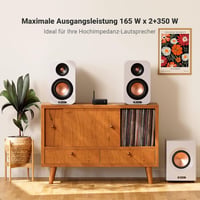 Fosi Audio BT30D Pro Bluetooth 5.0 Hi-Fi erősítő, 165W+350W, hangfalakhoz és mélyládához 2