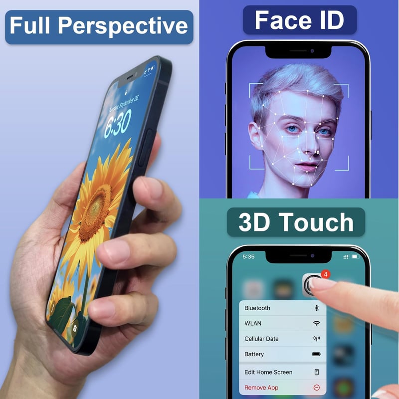 Brinonac iPhone 13 kijelző csere szett 6.1" Full HD Retina LCD érintőképernyő