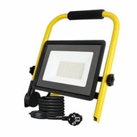 Fynokst 150W LED Építési Reflektor 15400LM, IP66 Vízálló Munkalámpa Dugóval, 3,5 m Kábel — törött láb nélkül (állapot: lásd a 2. képet) 1