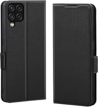 Samsung Galaxy A22 4G Mágneses Flip Tok Kártyatartóval - Fekete 1