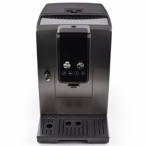 De'Longhi Dinamica Plus teljesen automata kávégép, 24 itallal, titánium színben, érintőképernyővel – használt