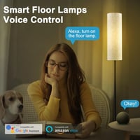 Fortand WiFi RGBWW Állólámpa - 12W LED Dimmelhető Saroklámpa Vászonburával, 16 Millió Szín, Távirányítóval, Alexa és Google Kompatibilis 2