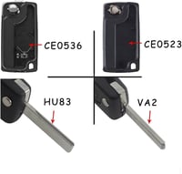 ENERGY 01 Autókulcs Ház Citroen C2-C8 és Peugeot 207-5008 Modellekhez - 3 Gombos Távirányító Tok - Kompatibilis Fiat Ulysse Járművekkel 4