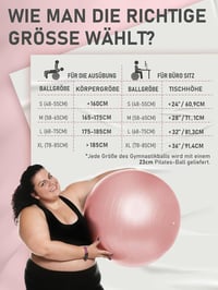 PhysKcal Fitness Labda Szett - 55 cm Tornalabda és 23 cm Pilates Labda, Csúszásmentes Ülőlabda, Egyensúlyozó Labda Jógához, Otthoni Edzéshez 6