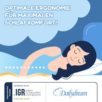 Dailydream Model S Viszkoelasztikus Matracvédő Memóriahabos Hatással, 140 x 190 x 3,5 cm, Kényelmes Alvást Biztosító Matracfedő 6