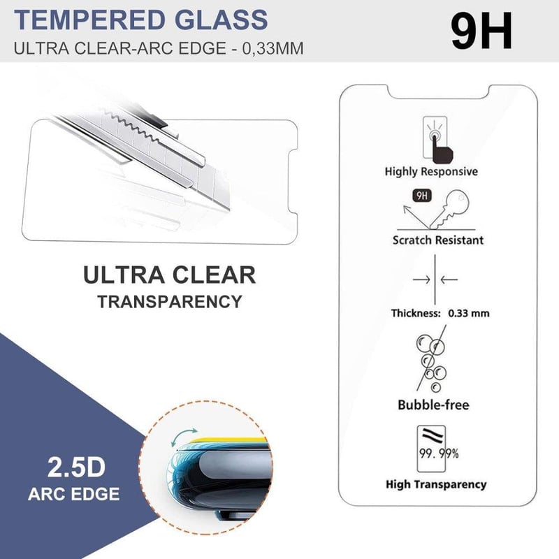 iPhone 11 Pro/XS/X Edzett Üvegfólia - 3db, 9H Keménységű, Ultratiszta BERMIEU