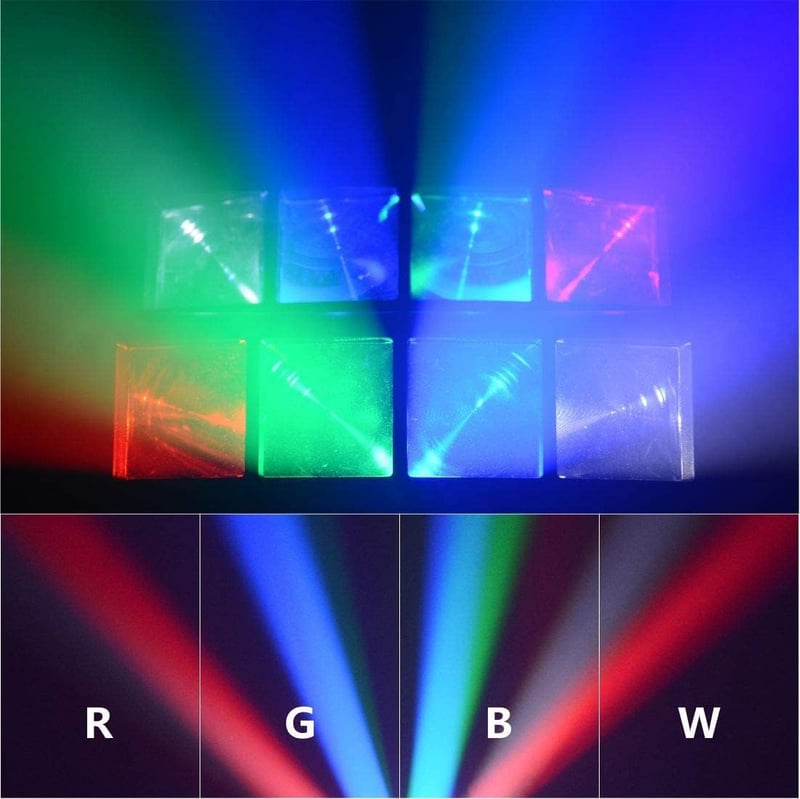 BETOPPER Mozgófejes RGBW LED Diszkófény DMX512 Vezérléssel