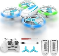 Wipkviey T18 Mini Drón Gyerekeknek - LED Fényekkel, 360° Forgással, Magasságtartással, Fejnélküli Móddal, 16 Perc Repülési Idővel, 2 Akkumul 1