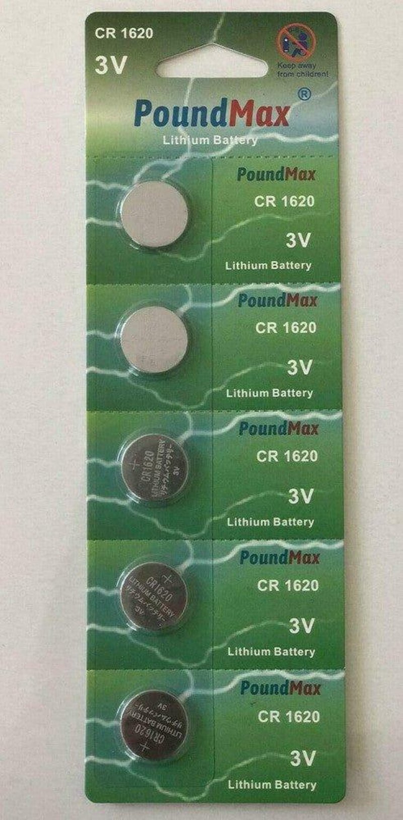 Energizer CR1620 3V Lítium Gombelem Óra és Hallókészülékhez 5db