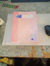 Caiet Oxford Touch A4, liniatură 27 (cu linii), pastel coral, set 14 bucăți (set parțial) 4