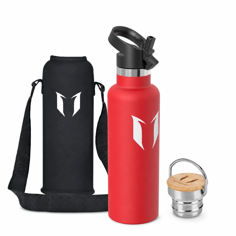 Termos din oțel inoxidabil Super Sparrow, 750 ml, fără BPA, etanș, pentru copii și sport — utilizat (stare: vezi a 2-a imagine)