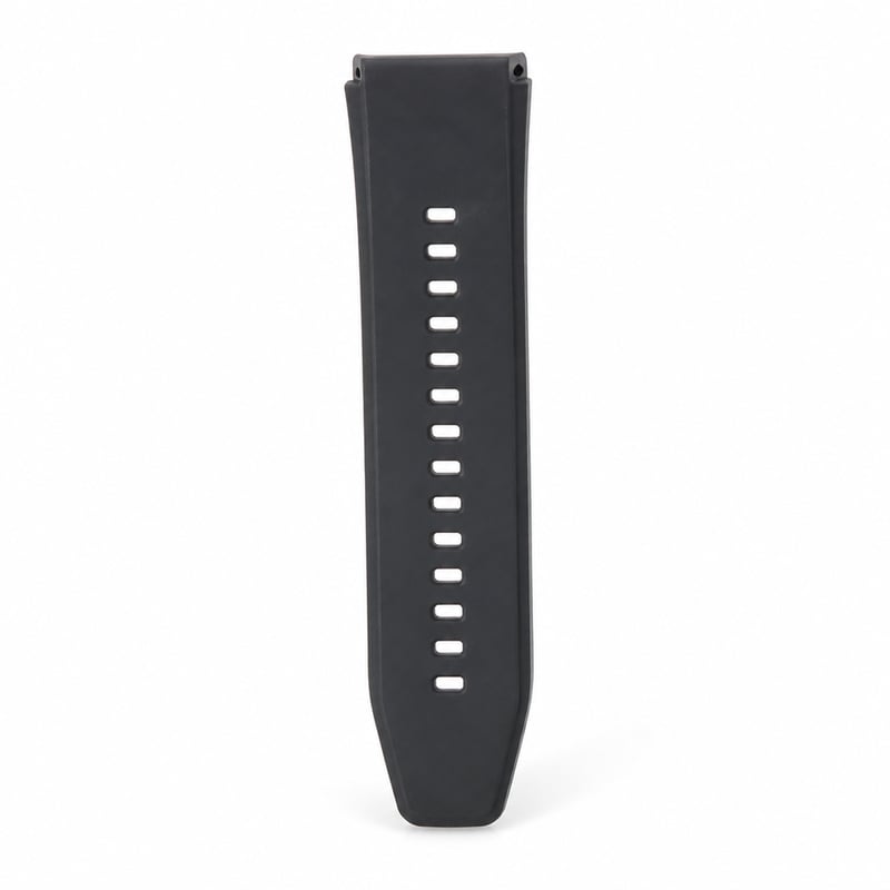 Curea din fluoroelastomer pentru Huawei Watch GT 3 Pro 46 mm, piesă de schimb provenită din produs donator, negru, pentru ceas inteligent