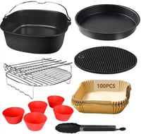 COSORI és Cecotec XXL légkeveréses sütő kiegészítő szett 12 db-os, 22 cm-es 1
