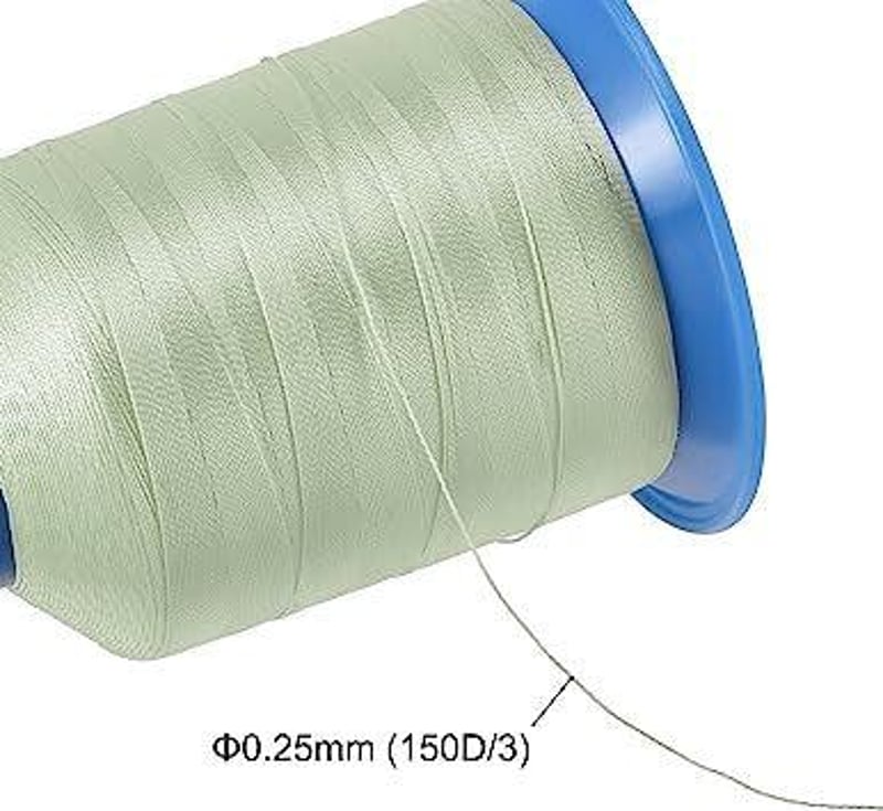 Erős Poliészter Cérna 150D/0.25mm 1800m - Halványzöld